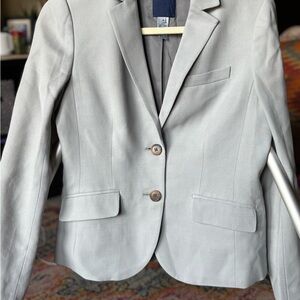 J.Crew 100% wool shell Heather light gray size 4 blazer